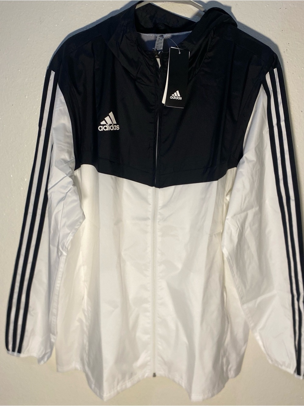 Adidas AFS Tiro Windbreaker Men’s Jacket Full Zip Black/White XL NWT